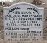 Grafsteen - Pieter Sparreboom--05-09-1905--Bron - OB
