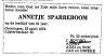 Overlijden - Annetje Sparreboom--03-12-1910--22-04-1972--Bron-1-CBG-Krant-onbekend