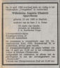 Overlijden - Wilhelmina Augusta Elisabeth Sparreboom--18-05-1900--Bron-Het Parool-16-04-1986