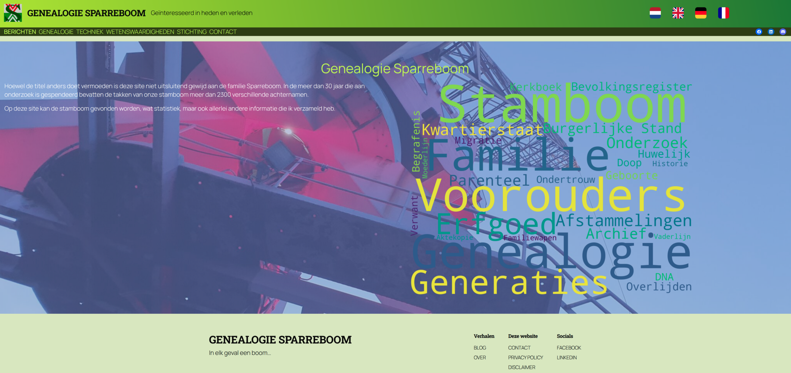 Nieuwe website